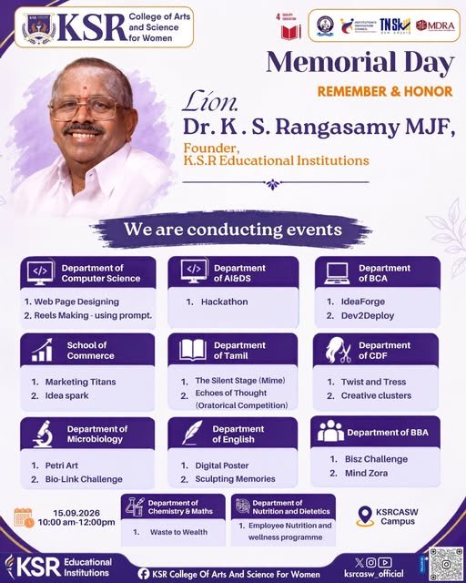 KSR MEMORIAL DAY